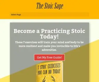 Thestoicsage.com(The Stoic Sage) Screenshot