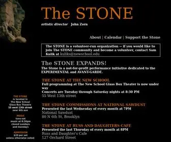 Thestonenyc.com(The Stone) Screenshot