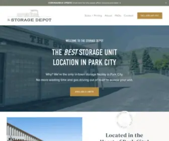 Thestoragedepotut.com(The Storage Depot Park City) Screenshot