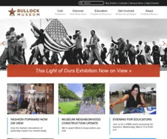Thestoryoftexas.com(The Bullock Texas State History Museum) Screenshot