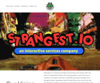 Thestrangest.io(An interactive media company) Screenshot