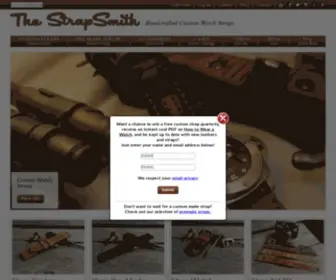 Thestrapsmith.com(Custom Leather Watch Straps by Rob Montana) Screenshot