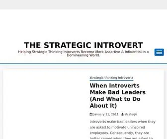 Thestrategicintrovert.com(This site) Screenshot