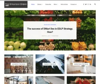 Thestrategystory.com(The Strategy Story) Screenshot