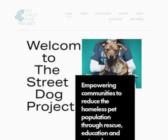 Thestreetdogproject.org(The Street Dog Project) Screenshot