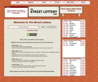 Thestreetlottery.com Screenshot