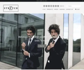 Thestretchsuit.com(Worlds most comfortable suits) Screenshot