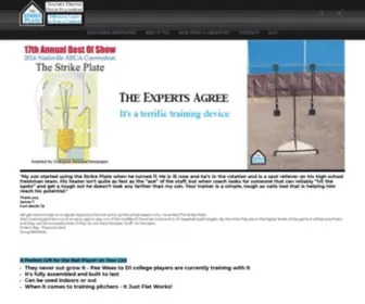 Thestrikeplate.com(Practice Perfect Pitching With The Strike Plate Pitching Trainer) Screenshot