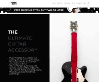 Thestringsling.com(All In One TheUltimate Guitar ACCESSORY Plush microfiber) Screenshot