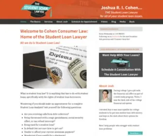 Thestudentloanlawyer.com(Cohen Consumer Law) Screenshot