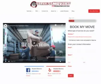 Thestudentmovers.com(Best California Moving Company for Home & Office Moves) Screenshot