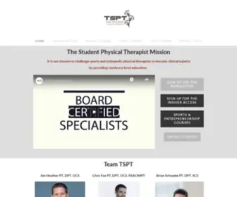 Thestudentphysicaltherapist.com(Copyright © the student physical therapist llc) Screenshot
