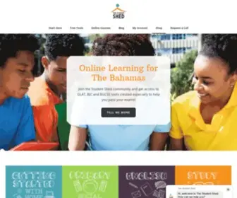 Thestudentshed.com(Online Learning for The Bahamas) Screenshot