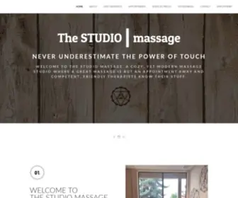 Thestudiomassage.com(The STUDIO massage) Screenshot