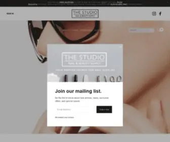 Thestudionailsupply.com(The Studio) Screenshot