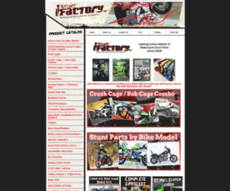 Thestuntfactory.com(Stunt Motorcycle Parts & Accessories) Screenshot