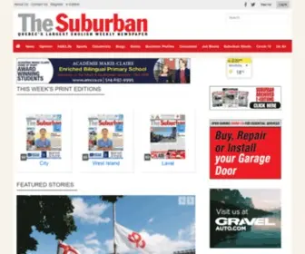 Thesuburban.com(Quebec's Largest English Weekly Newspaper) Screenshot