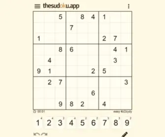 Thesudoku.app(The sudoku app 2021.11) Screenshot