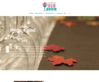 Thesugarvine.com(A delicious exploration of wine and food) Screenshot