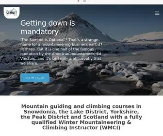 Thesummitisoptional.com(Mountain guiding & climbing) Screenshot