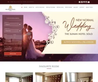 Thesunanhotelsolo.com(The Sunan Hotel Solo) Screenshot