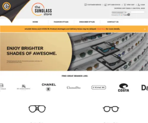 Thesunglass-Store.com(Thesunglass Store) Screenshot