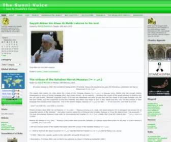 Thesunnivoice.com(The Sunni Voice) Screenshot
