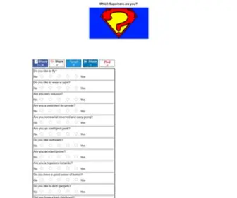 Thesuperheroquiz.com(Quiz) Screenshot