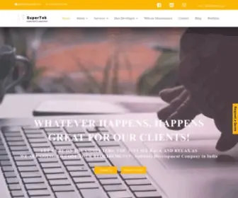 Thesupertek.com(Software Development Company in India) Screenshot
