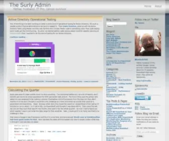 Thesurlyadmin.com(The Surly Admin) Screenshot