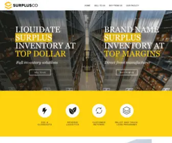 Thesurpluscompany.com(The Surplus Company) Screenshot
