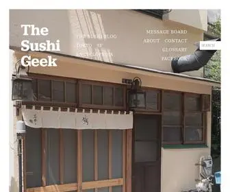 Thesushigeek.com(The Sushi Geek) Screenshot