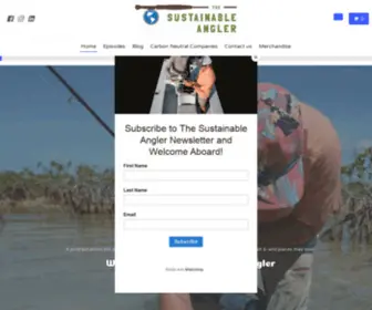Thesustainableangler.com(The Sustainable Angler Home) Screenshot