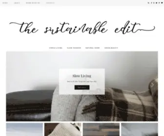 Thesustainableedit.com(The Sustainable Edit) Screenshot