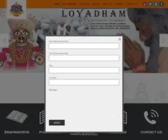 Theswaminarayan.org(Shree Swaminarayan Mandir Loyadham) Screenshot