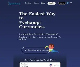 Theswapsy.com(Currency exchange) Screenshot