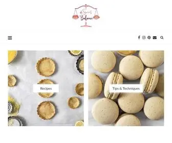 Thesweetbalance.net(Easy delicious recipes for the home baker) Screenshot