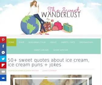 Thesweetwanderlust.com(The Sweet Wanderlust) Screenshot