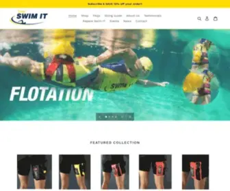 Theswimit.com(The Swim IT triathlon swim safety device) Screenshot