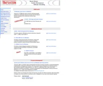 Thesycon.de(USB Software development) Screenshot