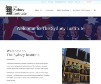 Thesydneyinstitute.com.au(The Sydney Institute The Sydney Institute) Screenshot