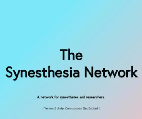 Thesynesthesianetwork.com(The Synesthesia Network) Screenshot