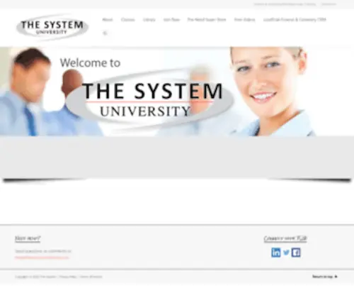 Thesystemuniversity.com(The System University Funeral & Cemetery Pre) Screenshot