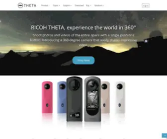 Theta360.com(Degree camera RICOH THETA) Screenshot
