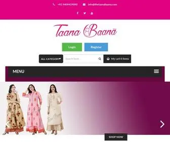 Thetaanabaana.com(Taana Baana) Screenshot