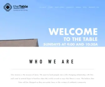 Thetablecc.com(The Table Community Church) Screenshot