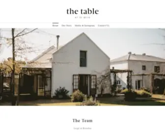 Thetablerestaurant.co.za(Table at De Meye) Screenshot