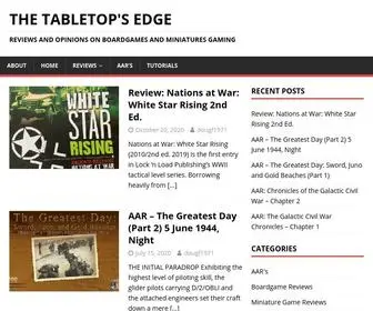 Thetabletopsedge.com(Reviews and opinions on boardgames and miniatures gaming) Screenshot