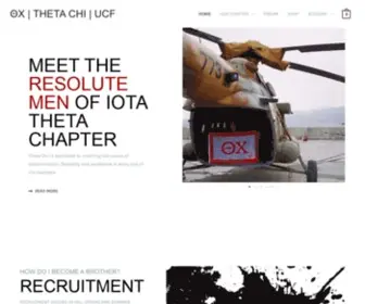 Thetachiucf.org(RESOLUTE MEN OF IOTA THETA CHAPTER) Screenshot