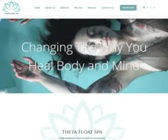 Thetafloatspa.com(Float Therapy) Screenshot